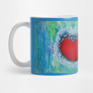 Abstract heart drawing Mug